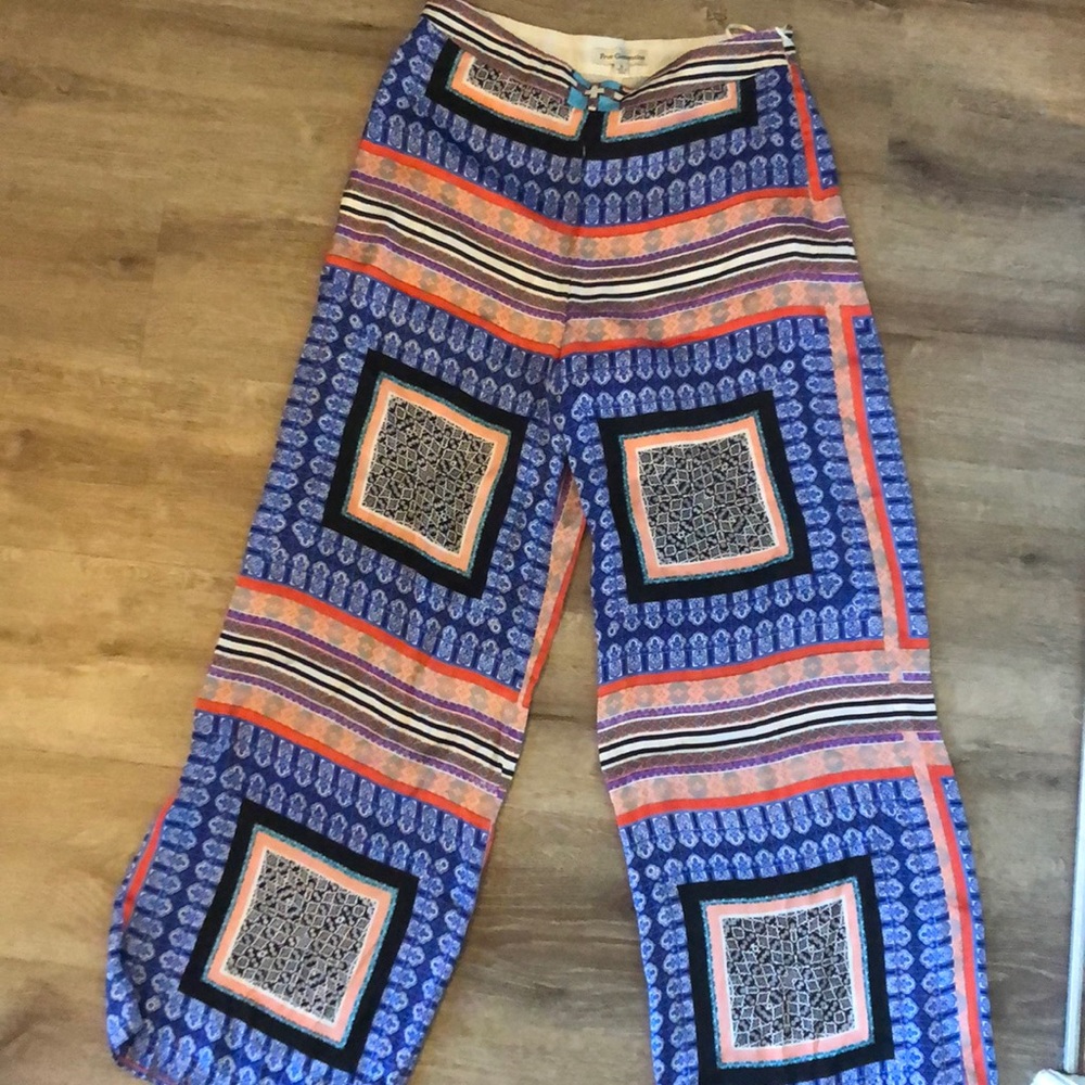 Silky printed palazzo pants